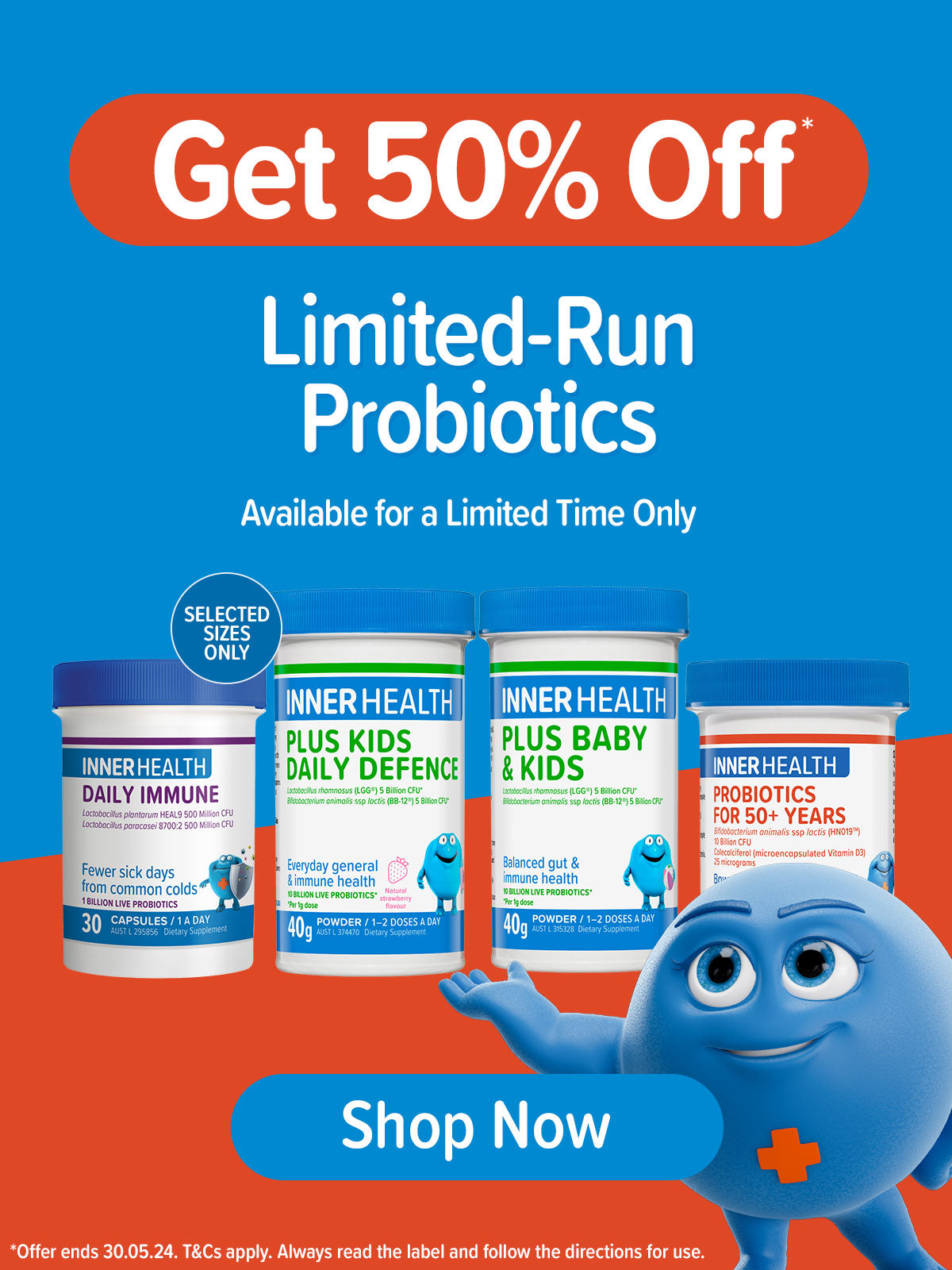 Get 50% Off Limited-Run Probiotics | Inner Health