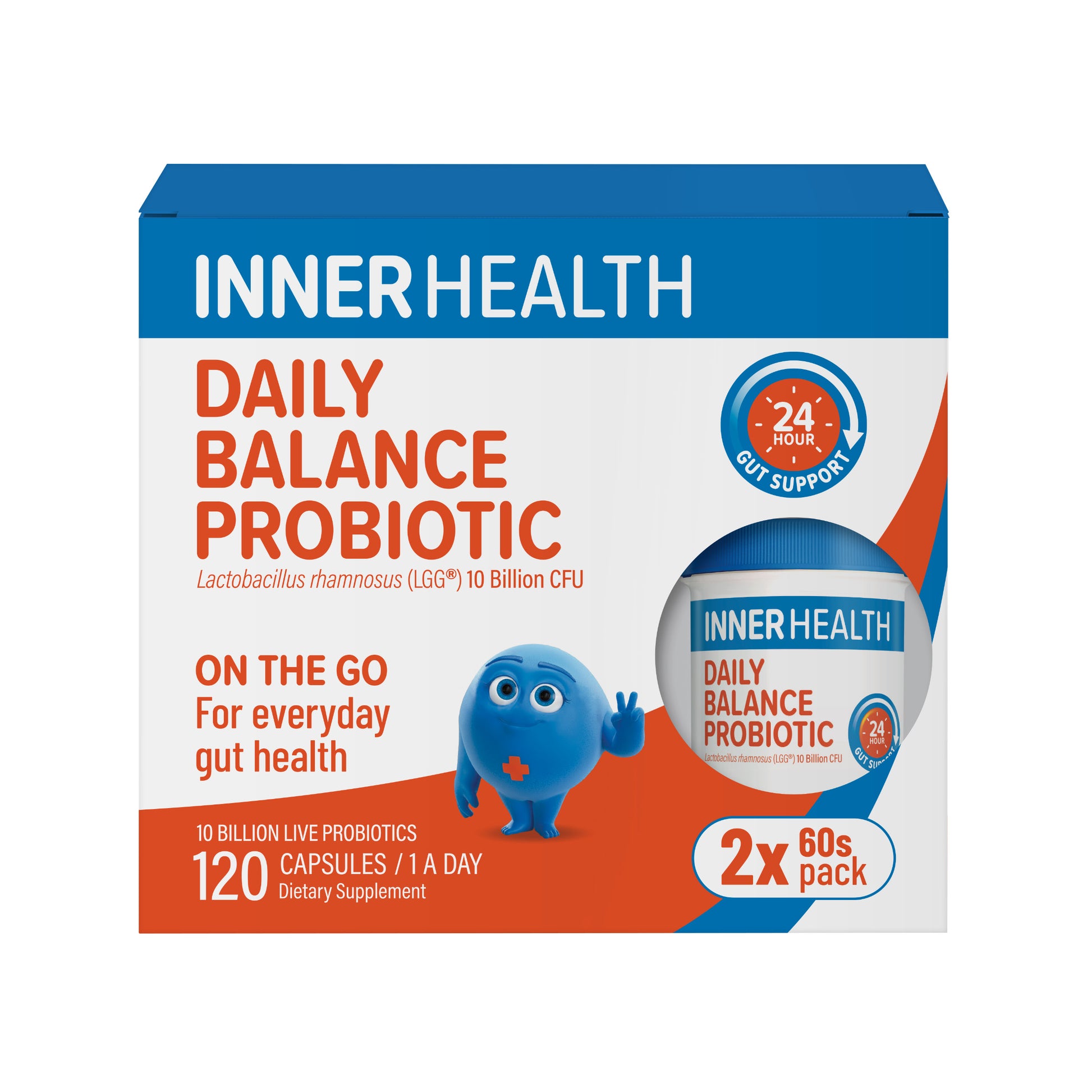 Inner Health Daily Balance Probiotic 120 Capsules