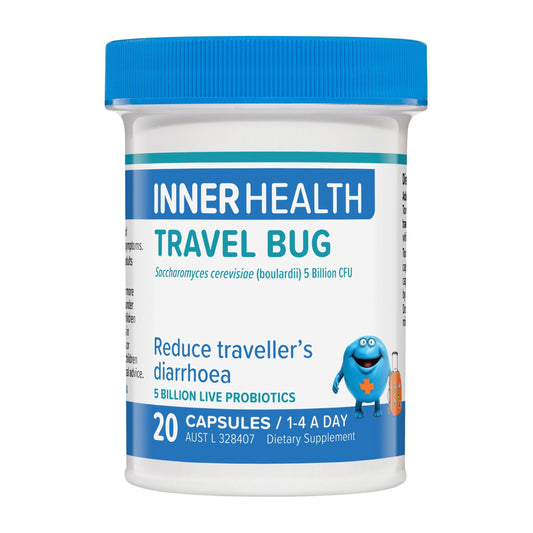 Inner Health Travel Bug Probiotic 20 Capsules