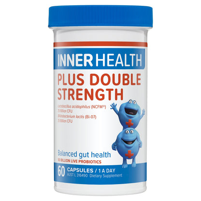 Inner Health Plus Double Strength Probiotic 60 Capsules